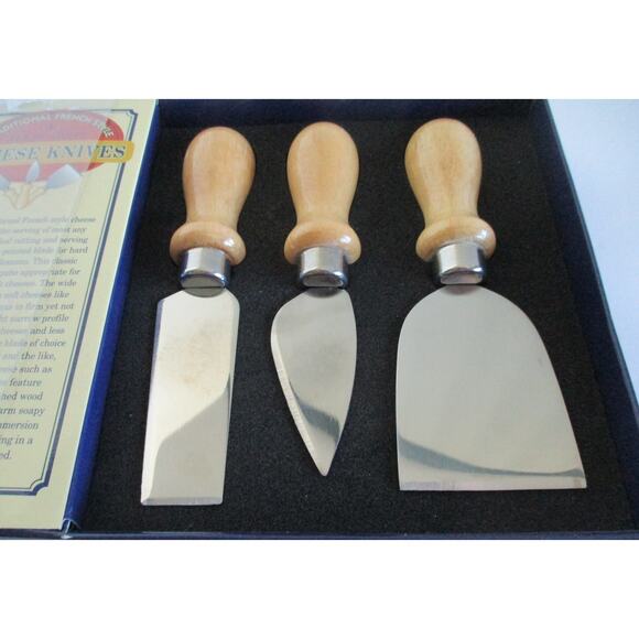 Restoration Hardware Traditional French Style Cheese Knifes Set Of 3 - Picture 2 of 3